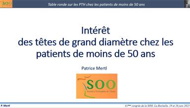 Arthroplastie totale de la hanche du sujet de moins de 50 ans, état de l'art