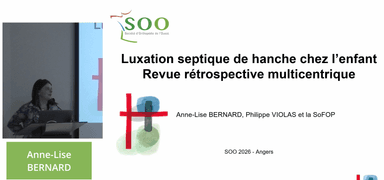 Luxation septique de la hanche chez l'enfant