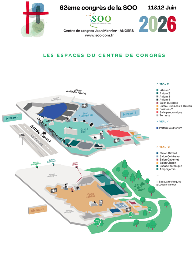 PRÉSENTATION ESPACES DU CENTRE DE CONGRÈS et PROGRAMME OCCUPATION DES SALLES