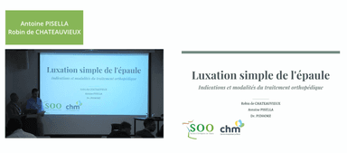 Luxation simple de l'épaule